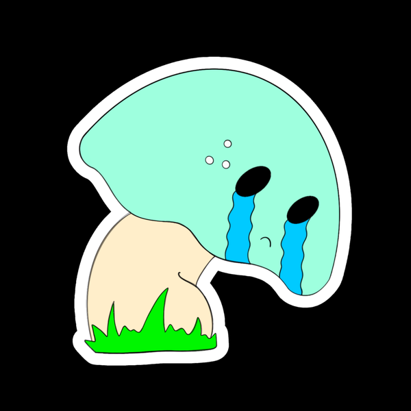 Crying But Trying – Moshi Sticker