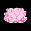 Bloom in Stillness – Lotus Sticker