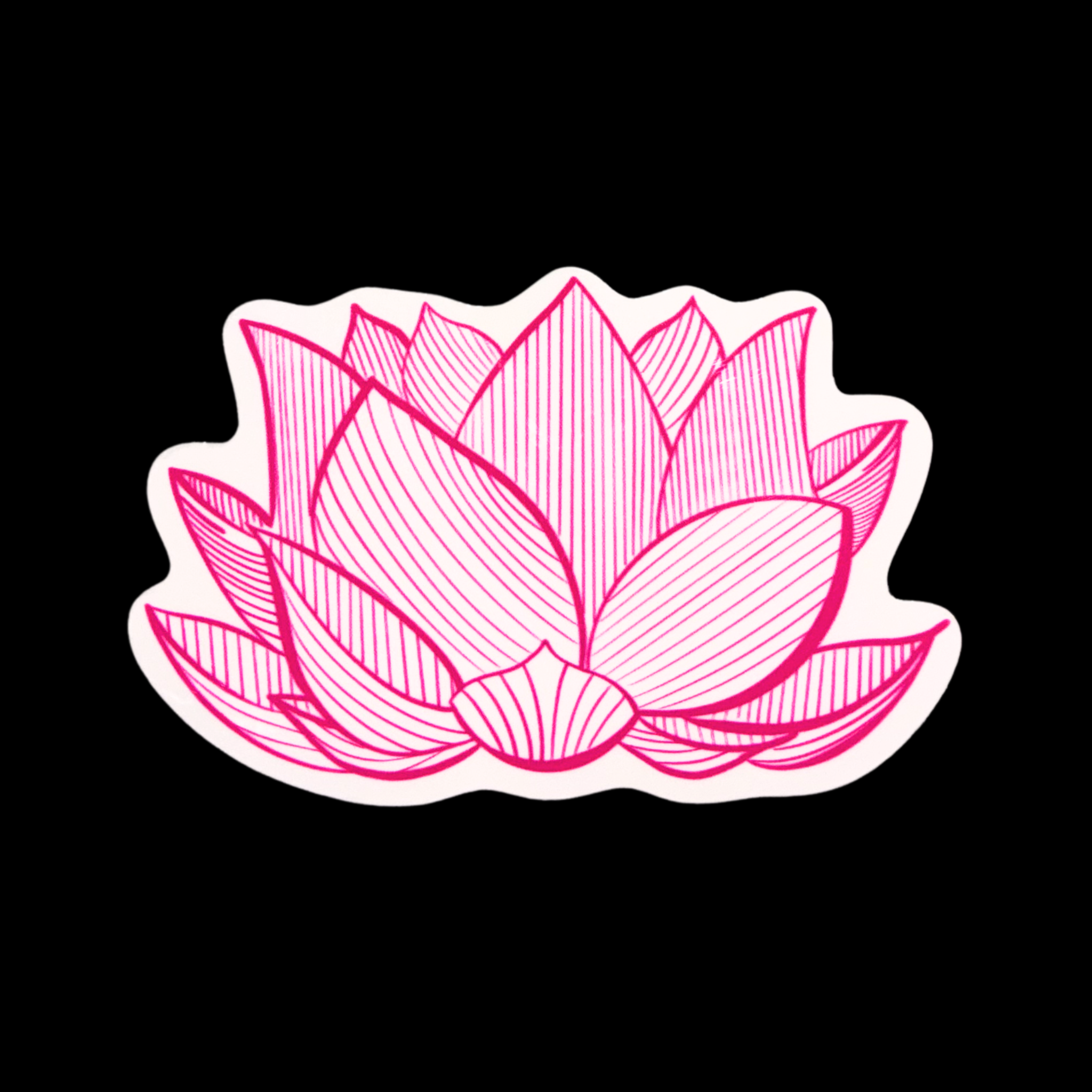 Bloom in Stillness – Lotus Sticker